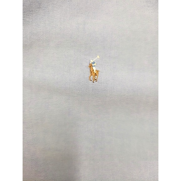 Ralph Lauren Blake Button Up Oxford Shirt Lt Blue Flesh Pony Old Money Business - Picture 3 of 8